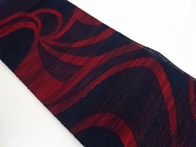 JAPANESE KIMONO / NAGOYA OBI FOR SUMMER / WOVEN CURB 